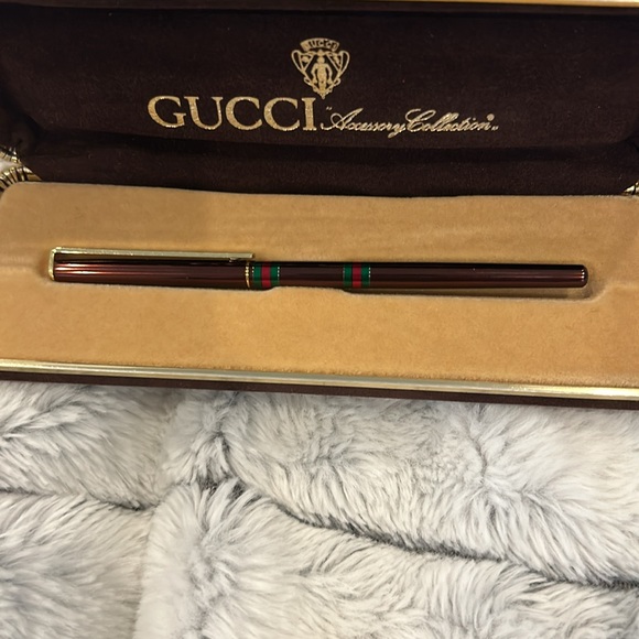 Vintage Gucci Ballpoint Pen Sherry Line, In Case With Box, NWOT - Picture 9 of 16